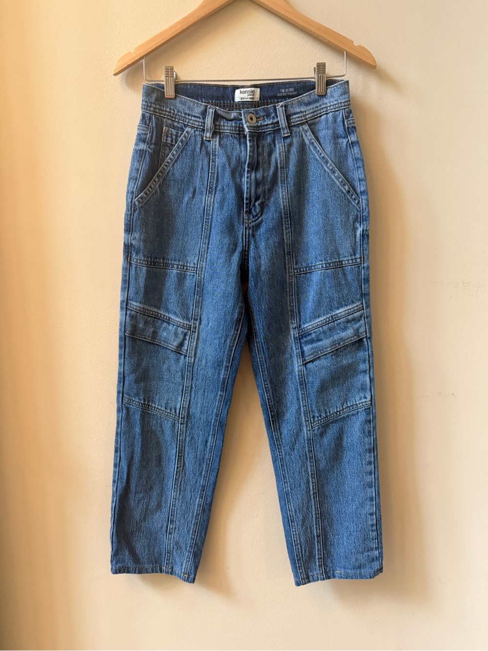 Kensie The Astrid High Rise Straight Retro Luxe Stretch Womens jeans 4/27